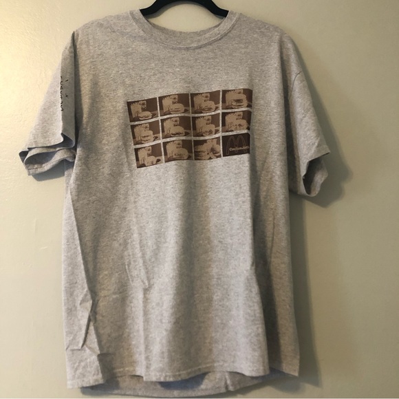 Travis Scott x McDonald’s Menu Mono Logo T-shirt Medium - Picture 1 of 6